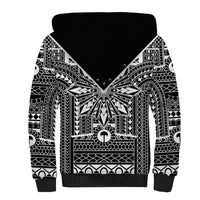 Black Philippines Sun Star Sherpa Hoodie Igorot Tribal Inspiration