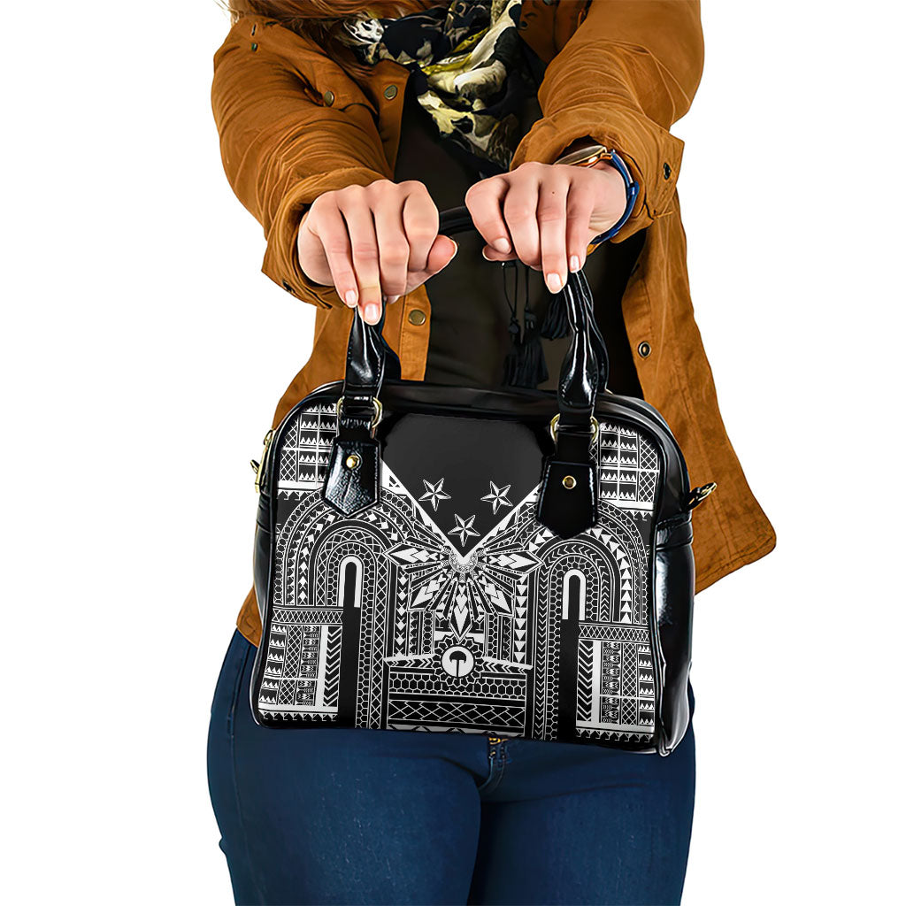 Black Philippines Sun Star Shoulder Handbag Igorot Tribal Inspiration
