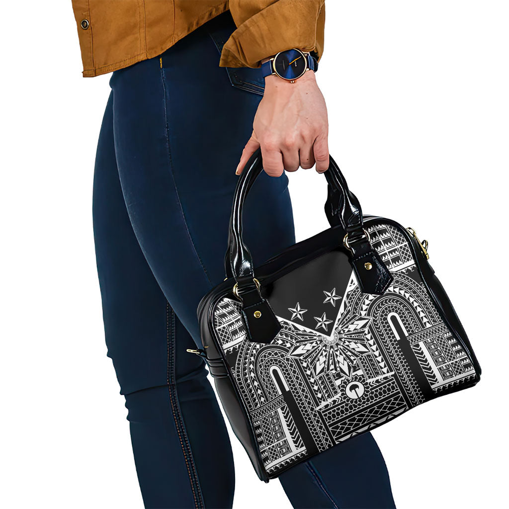 Black Philippines Sun Star Shoulder Handbag Igorot Tribal Inspiration