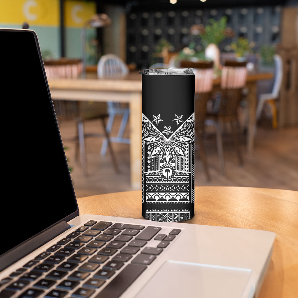 Black Philippines Sun Star Skinny Tumbler Igorot Tribal Inspiration
