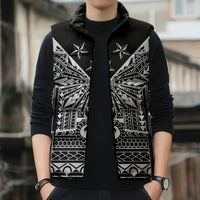 Black Philippines Sun Star Sleeveless Puffer Jacket Igorot Tribal Inspiration