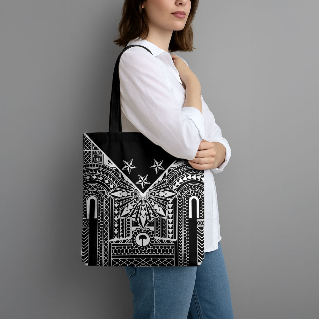 Black Philippines Sun Star Tote Bag Igorot Tribal Inspiration