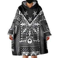 Black Philippines Sun Star Wearable Blanket Hoodie Igorot Tribal Inspiration