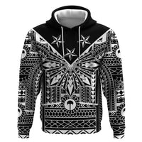 Black Philippines Sun Star Zip Hoodie Igorot Tribal Inspiration