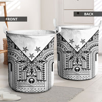 White Philippines Sun Star Laundry Basket Igorot Tribal Inspiration