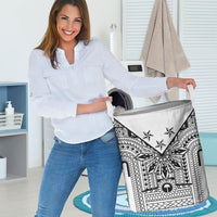 White Philippines Sun Star Laundry Basket Igorot Tribal Inspiration