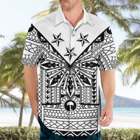White Philippines Sun Star Hawaiian Shirt Igorot Tribal Inspiration
