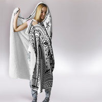 White Philippines Sun Star Hooded Blanket Igorot Tribal Inspiration