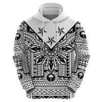 White Philippines Sun Star Hoodie Igorot Tribal Inspiration