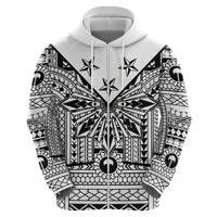 White Philippines Sun Star Hoodie Igorot Tribal Inspiration