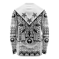 White Philippines Sun Star Long Sleeve Shirt Igorot Tribal Inspiration