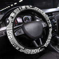 White Philippines Sun Star Steering Wheel Cover Igorot Tribal Inspiration