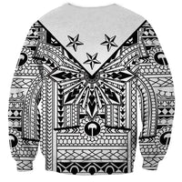 White Philippines Sun Star Sweatshirt Igorot Tribal Inspiration
