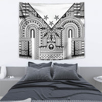 White Philippines Sun Star Tapestry Igorot Tribal Inspiration