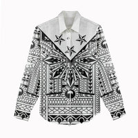 White Philippines Sun Star Women Casual Shirt Igorot Tribal Inspiration