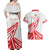 Custom Tonga Rugby 2024 Pacific Couples Matching Off Shoulder Maxi Dress and Hawaiian Shirt Go Ikale Tahi