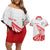 Custom Tonga Rugby 2024 Pacific Couples Matching Off Shoulder Short Dress and Hawaiian Shirt Go Ikale Tahi