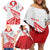 Custom Tonga Rugby 2024 Pacific Family Matching Off Shoulder Short Dress and Hawaiian Shirt Go Ikale Tahi