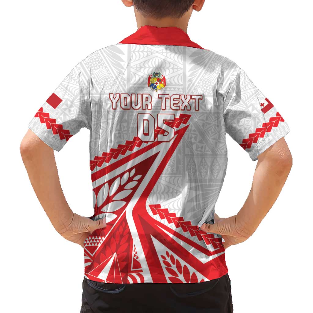 Custom Tonga Rugby 2024 Pacific Family Matching Short Sleeve Bodycon Dress and Hawaiian Shirt Go Ikale Tahi LT05 - Polynesian Pride