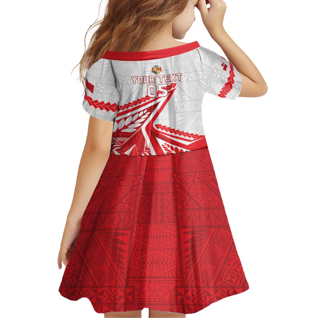 Custom Tonga Rugby 2024 Pacific Family Matching Short Sleeve Bodycon Dress and Hawaiian Shirt Go Ikale Tahi LT05 - Polynesian Pride