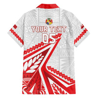 Custom Tonga Rugby 2024 Pacific Family Matching Short Sleeve Bodycon Dress and Hawaiian Shirt Go Ikale Tahi LT05 - Polynesian Pride