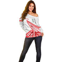 Custom Tonga Rugby 2024 Pacific Off Shoulder Sweater Go Ikale Tahi