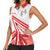 Custom Tonga Rugby 2024 Pacific Women Sleeveless Polo Shirt Go Ikale Tahi