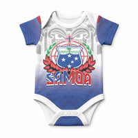 Custom Samoa Rugby 2024 Pacific Baby Onesie Go Manu Samoa LT05 Blue - Polynesian Pride