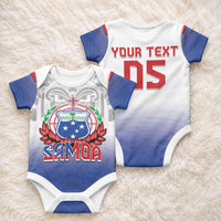Custom Samoa Rugby 2024 Pacific Baby Onesie Go Manu Samoa LT05 - Polynesian Pride