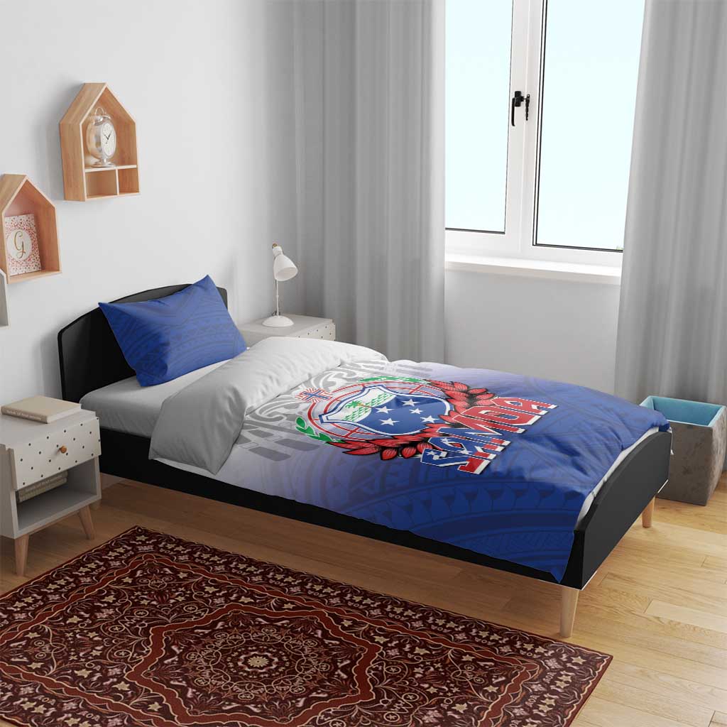 Samoa Rugby 2024 Pacific Bedding Set Go Manu Samoa