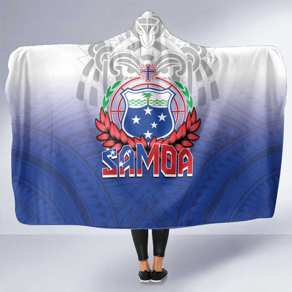 Samoa Rugby 2024 Pacific Hooded Blanket Go Manu Samoa