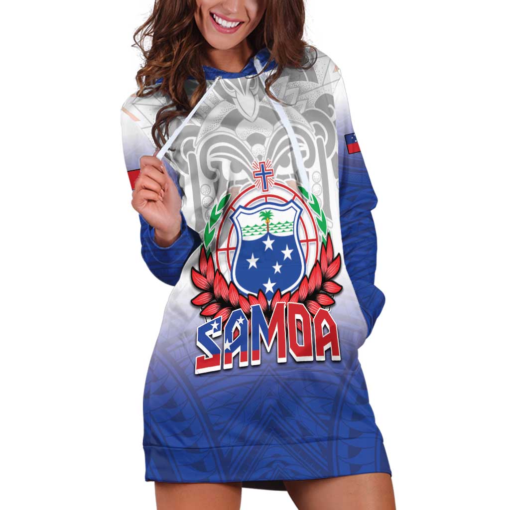 Custom Samoa Rugby 2024 Pacific Hoodie Dress Go Manu Samoa