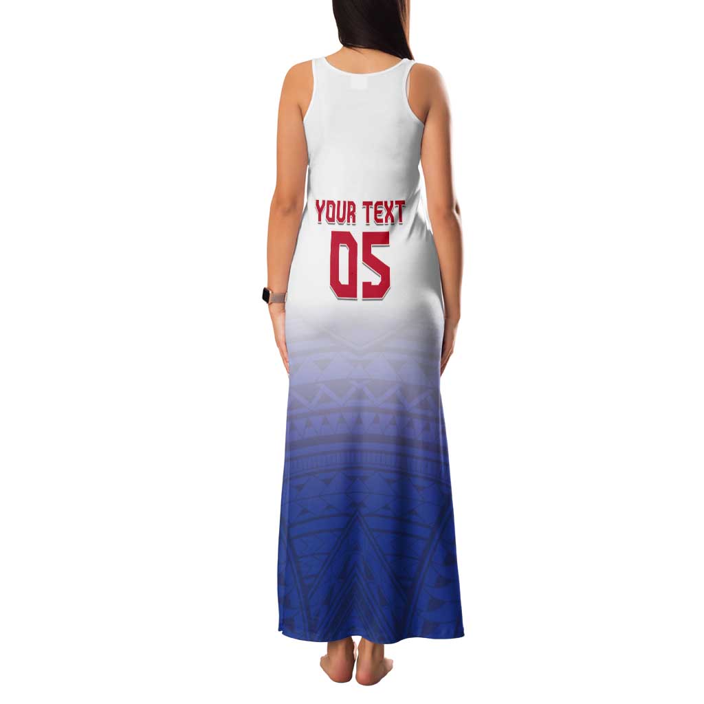 Custom Samoa Rugby 2024 Pacific Tank Maxi Dress Go Manu Samoa