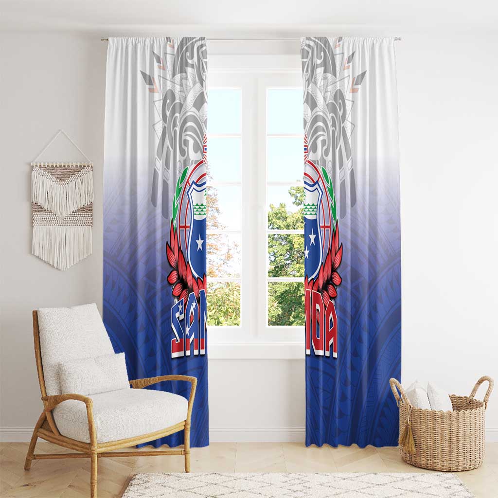 Samoa Rugby 2024 Pacific Window Curtain Go Manu Samoa
