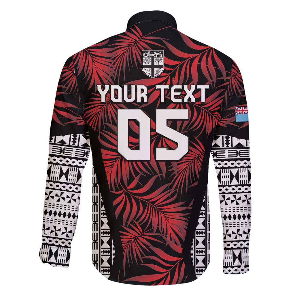 Custom Flying Fijians Rugby 2024 Pacific Family Matching Long Sleeve Bodycon Dress and Hawaiian Shirt Go Fiji LT05 - Polynesian Pride