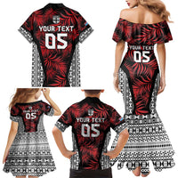 Custom Flying Fijians Rugby 2024 Pacific Family Matching Mermaid Dress and Hawaiian Shirt Go Fiji LT05 - Polynesian Pride