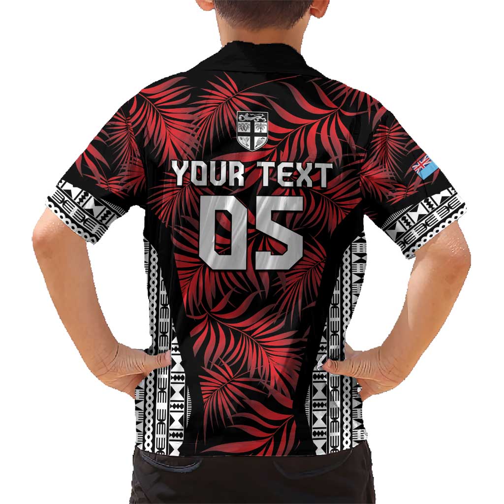 Custom Flying Fijians Rugby 2024 Pacific Family Matching Short Sleeve Bodycon Dress and Hawaiian Shirt Go Fiji LT05 - Polynesian Pride