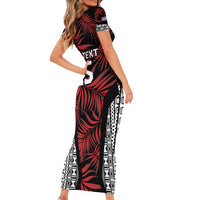 Custom Flying Fijians Rugby 2024 Pacific Family Matching Short Sleeve Bodycon Dress and Hawaiian Shirt Go Fiji LT05 - Polynesian Pride