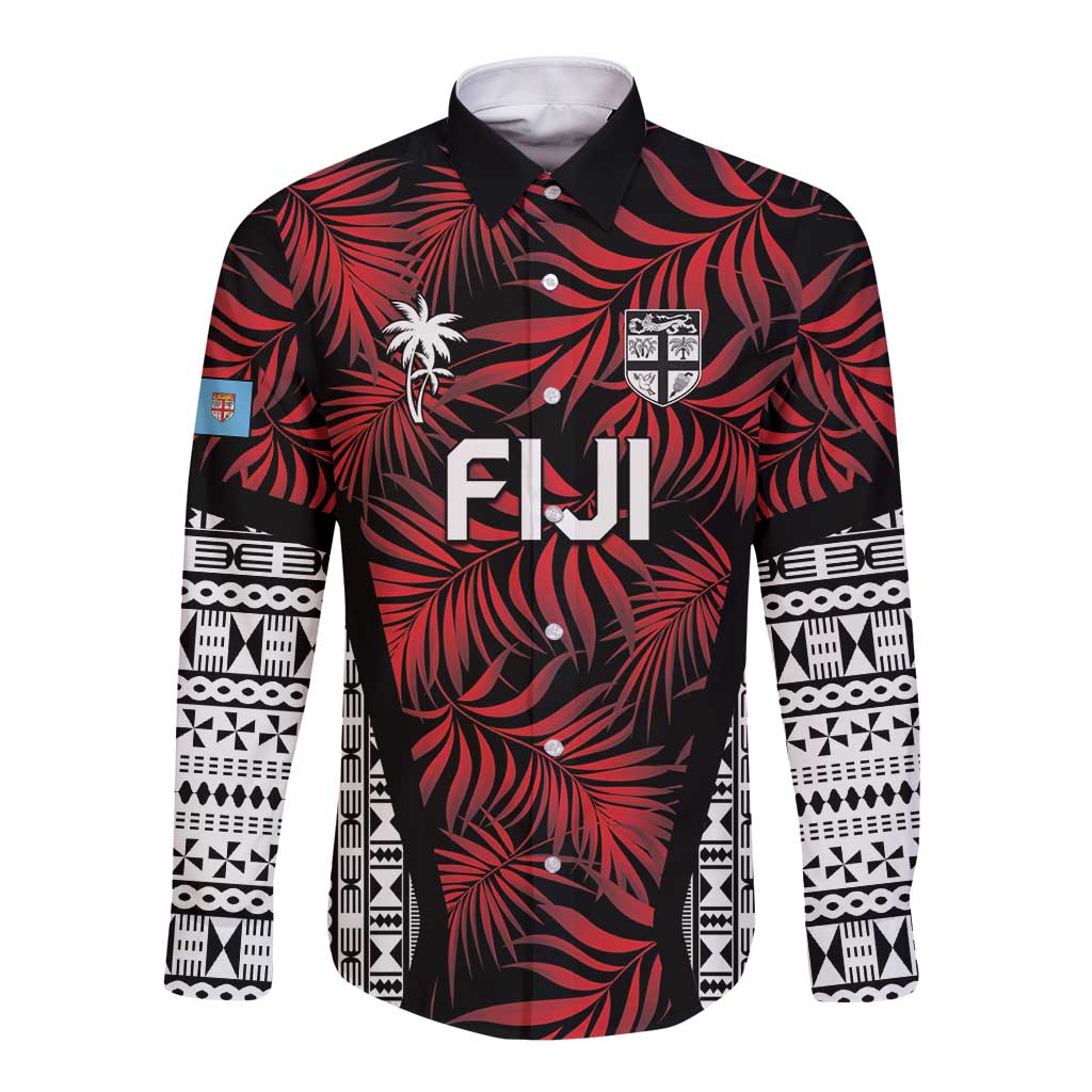 Custom Flying Fijians Rugby 2024 Pacific Long Sleeve Button Shirt Go Fiji