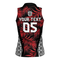 Custom Flying Fijians Rugby 2024 Pacific Women Sleeveless Polo Shirt Go Fiji