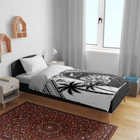 New Zealand And Fiji Rugby 2024 Bedding Set Maori Kiwi With Fijian Palm Tree LT05 - Polynesian Pride