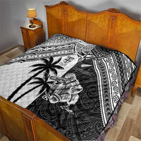 New Zealand And Fiji Rugby 2024 Quilt Maori Kiwi With Fijian Palm Tree LT05 - Polynesian Pride