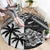 New Zealand And Fiji Rugby 2024 Round Carpet Maori Kiwi With Fijian Palm Tree