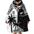 Custom New Zealand And Fiji Rugby 2024 Wearable Blanket Hoodie Maori Kiwi With Fijian Palm Tree