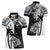 Custom New Zealand And Fiji Rugby 2024 Women Polo Shirt Maori Kiwi With Fijian Palm Tree