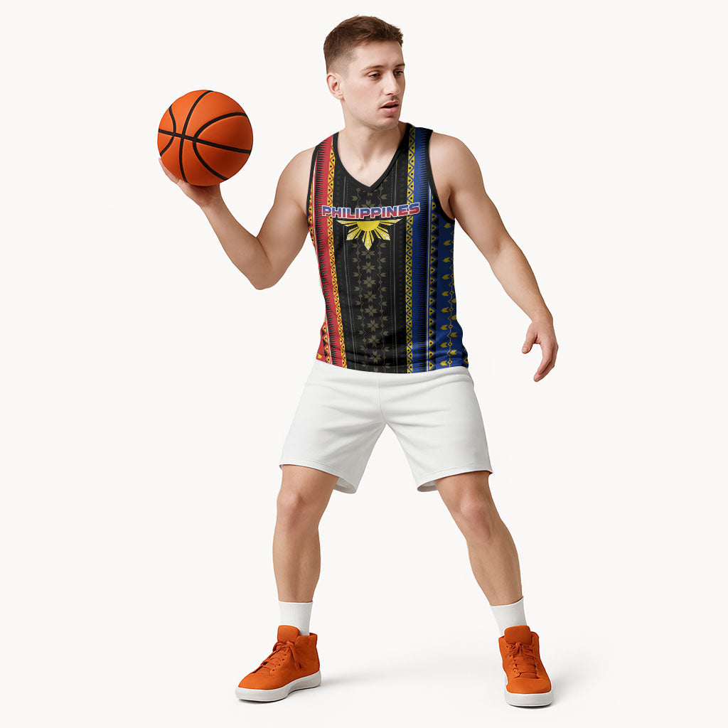 Personalised Philippines Filipinos Basketball Jersey Igorot Tribal Inspiration Pattern Style