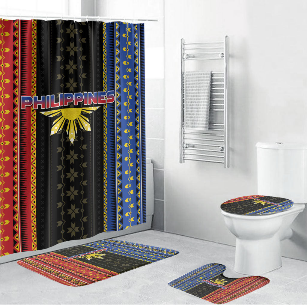 Philippines Filipinos Bathroom Set Igorot Tribal Inspiration Pattern Style