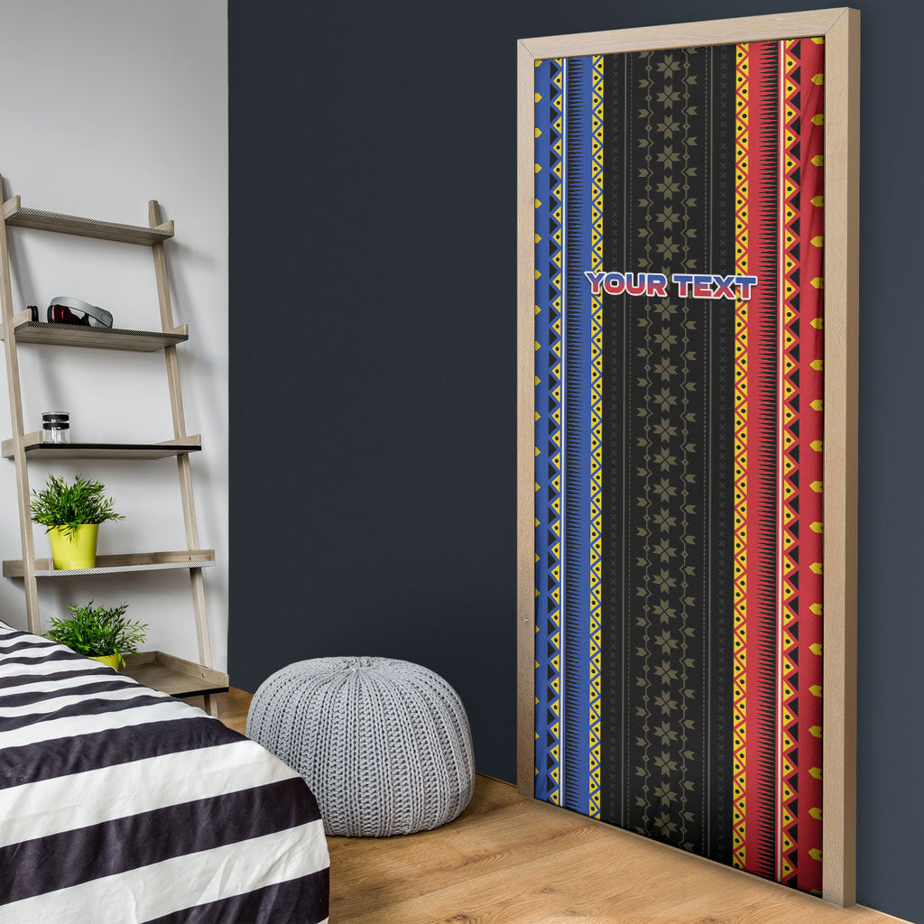 Personalised Philippines Filipinos Door Cover Igorot Tribal Inspiration Pattern Style
