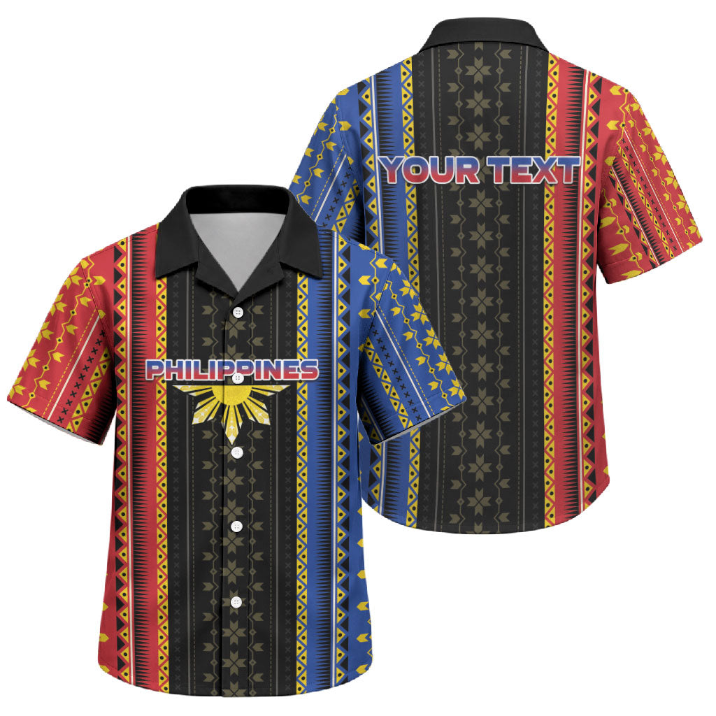 Personalised Philippines Filipinos Family Matching Puletasi and Hawaiian Shirt Igorot Tribal Inspiration Pattern Style