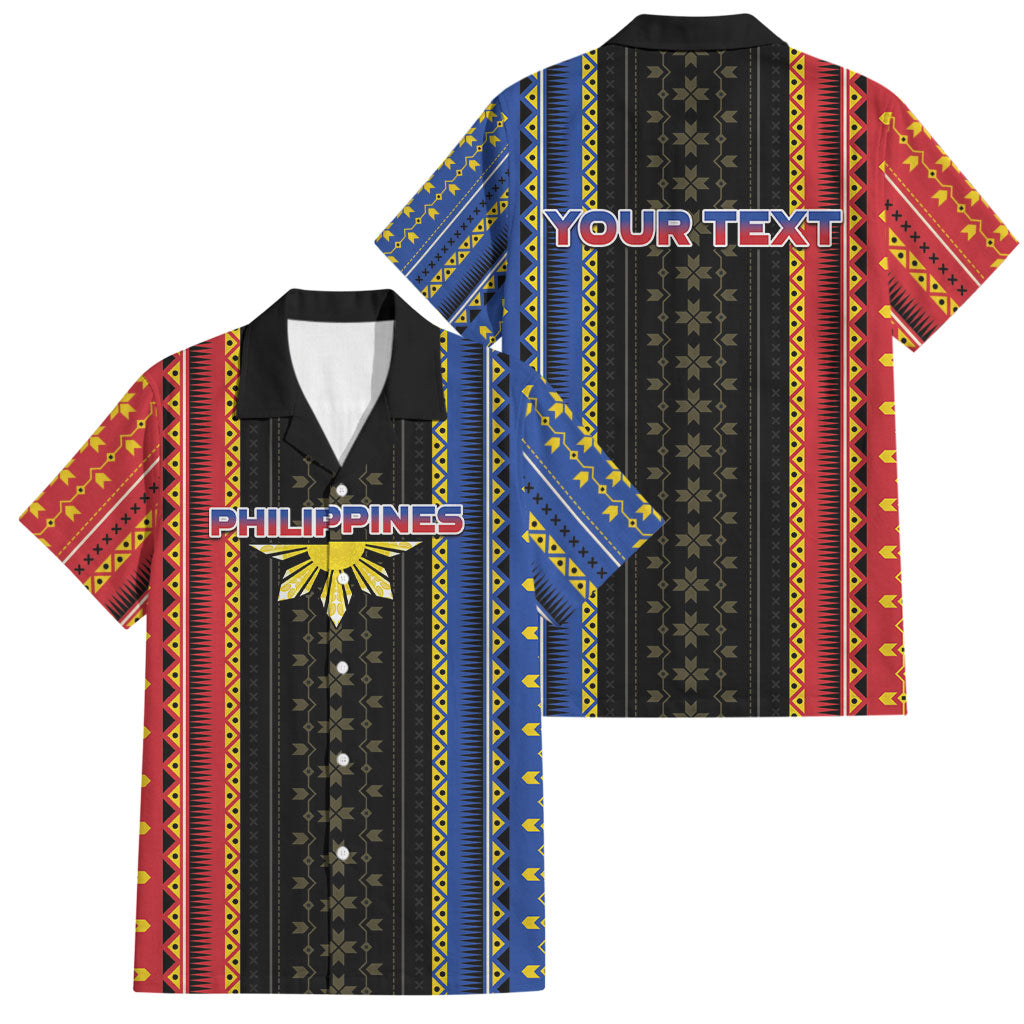 Personalised Philippines Filipinos Family Matching Summer Maxi Dress and Hawaiian Shirt Igorot Tribal Inspiration Pattern Style